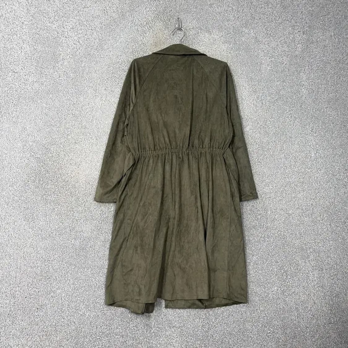 자라 워싱 카키 트렌치코트 L 상품이미지2