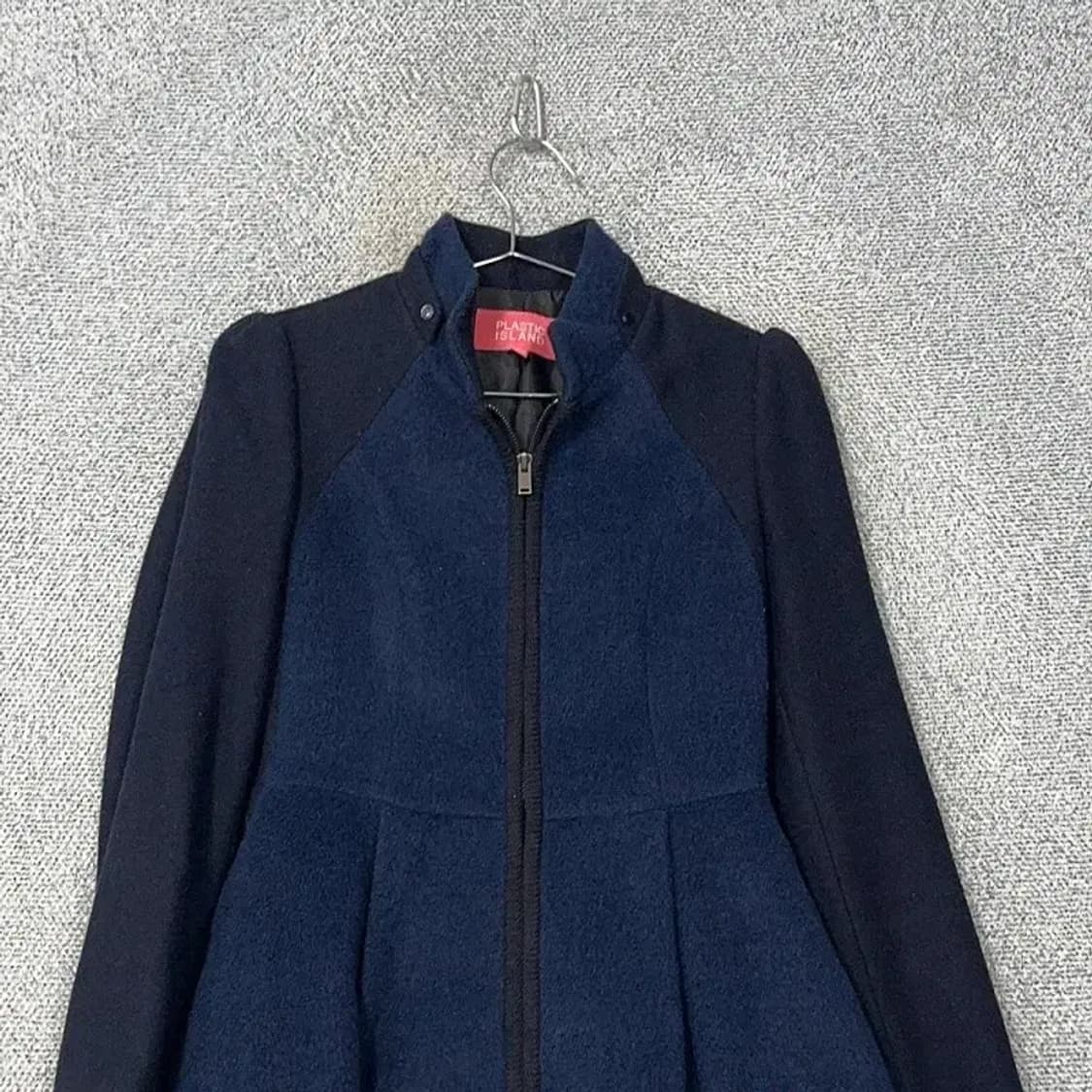 플라스틱아일랜드 네이비 울 코트 S 상품이미지3