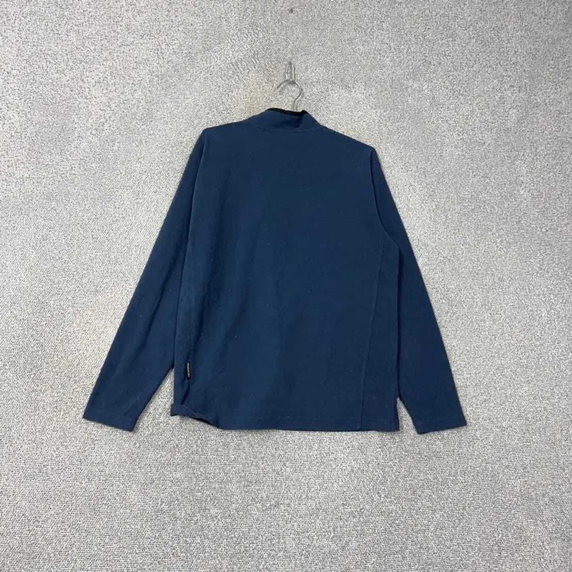 리복 로고 반집업 네이비 긴팔티 L 상품이미지2