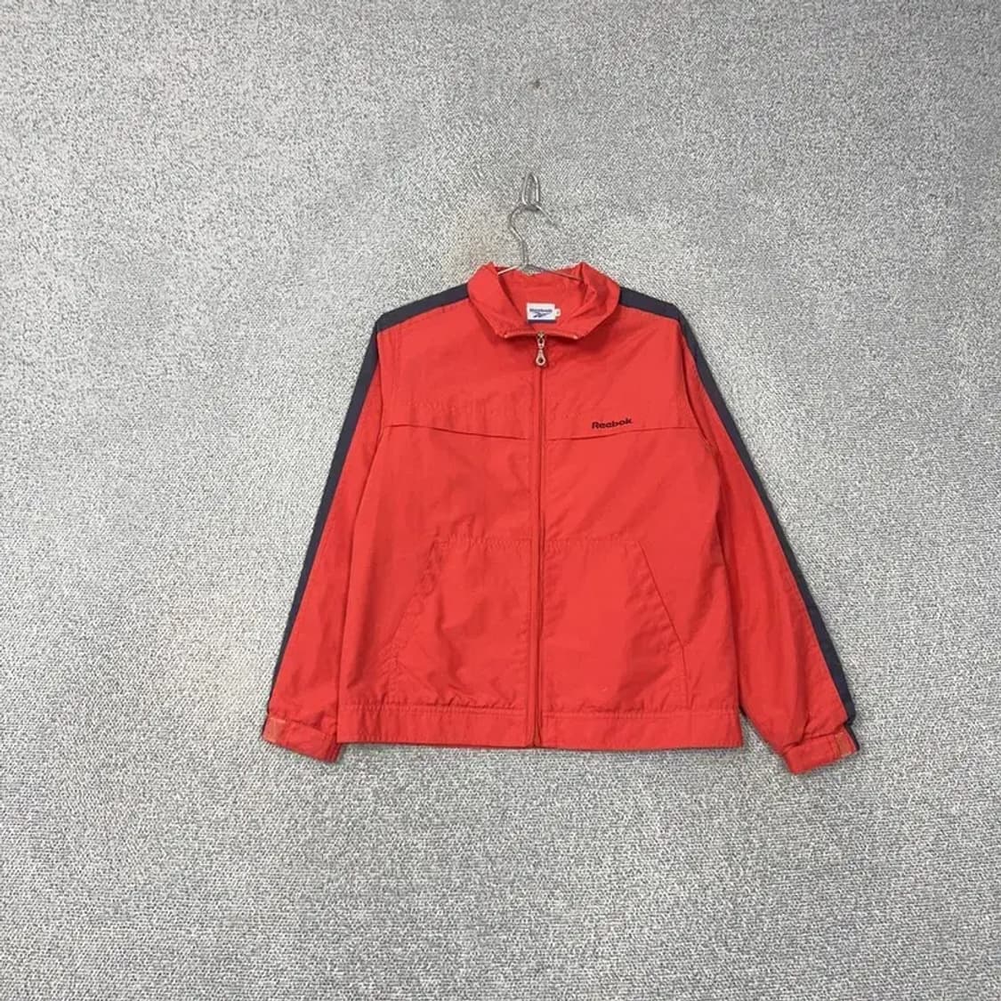 리복 로고 빈티지 코랄 바람막이 L 상품이미지1