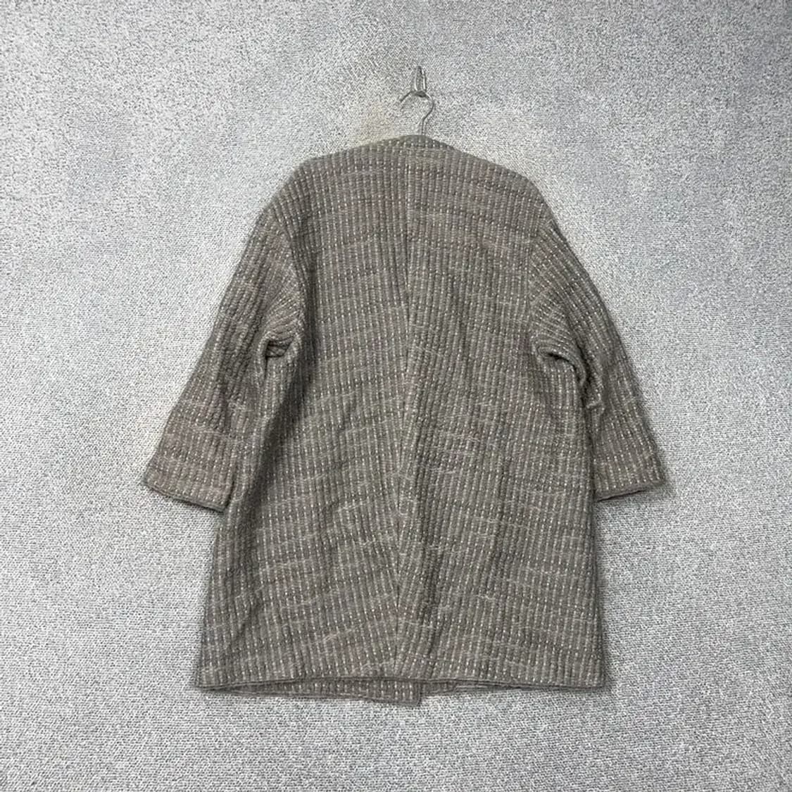 한섬 시스템 체크 그레이 코트 상품이미지2