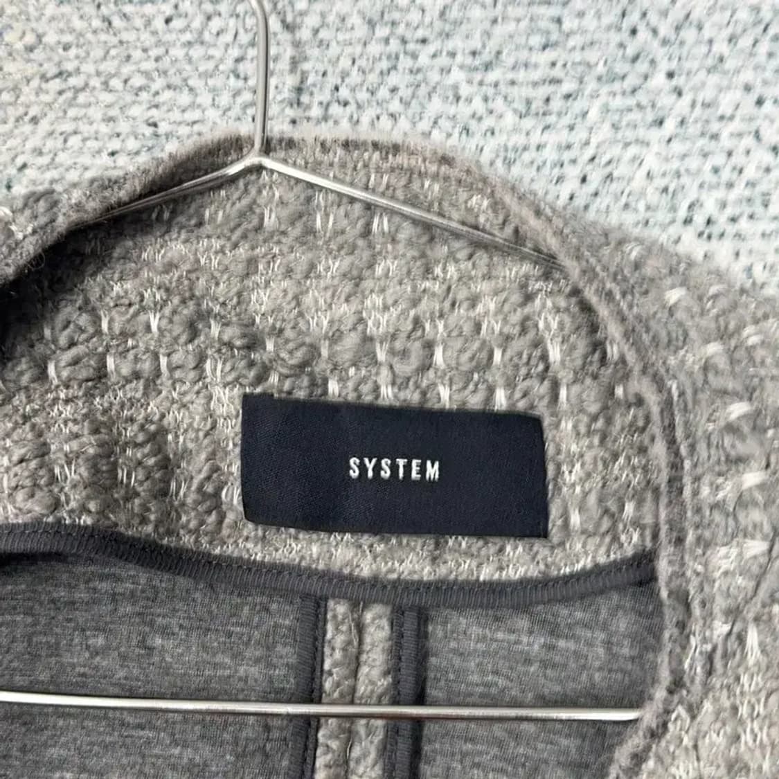 한섬 시스템 체크 그레이 코트 상품이미지7