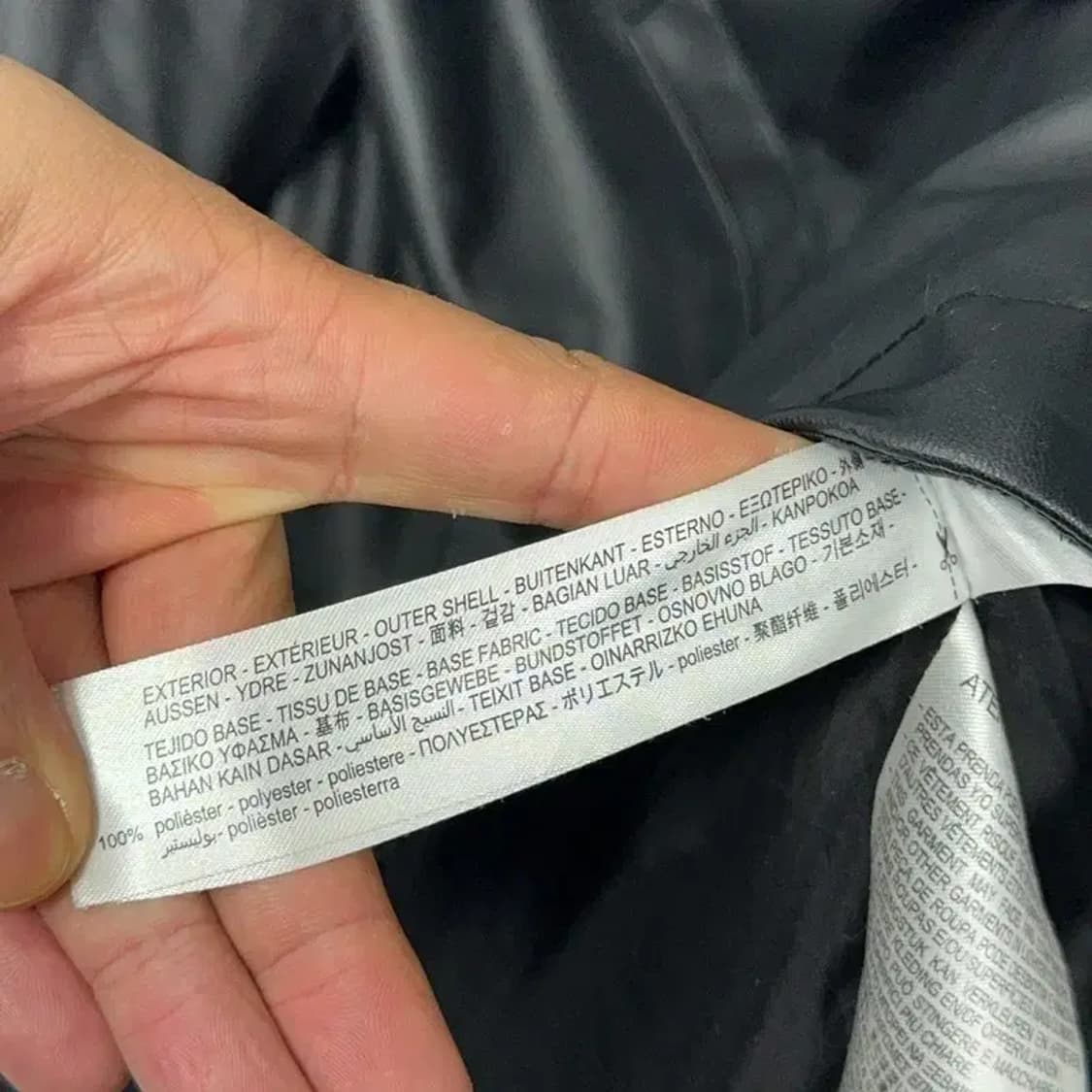 자라 레더 블랙 블루종 자켓 S 상품이미지4