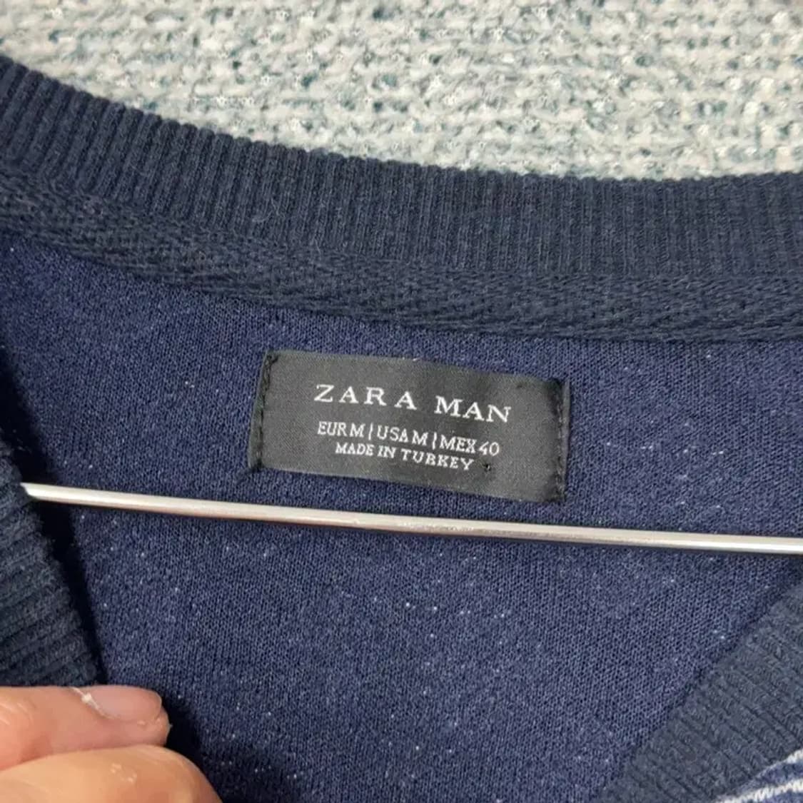 자라 남성 캐주얼 단가라 니트 M 상품이미지3