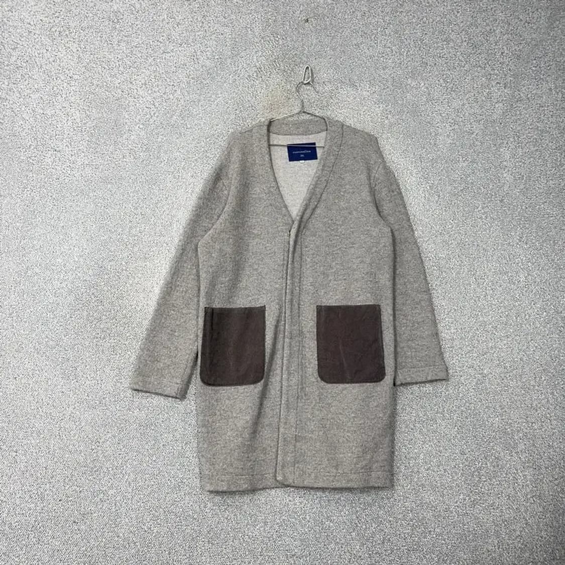 커스텀멜로우 포켓 그레이 롱 가디건 M 상품이미지1