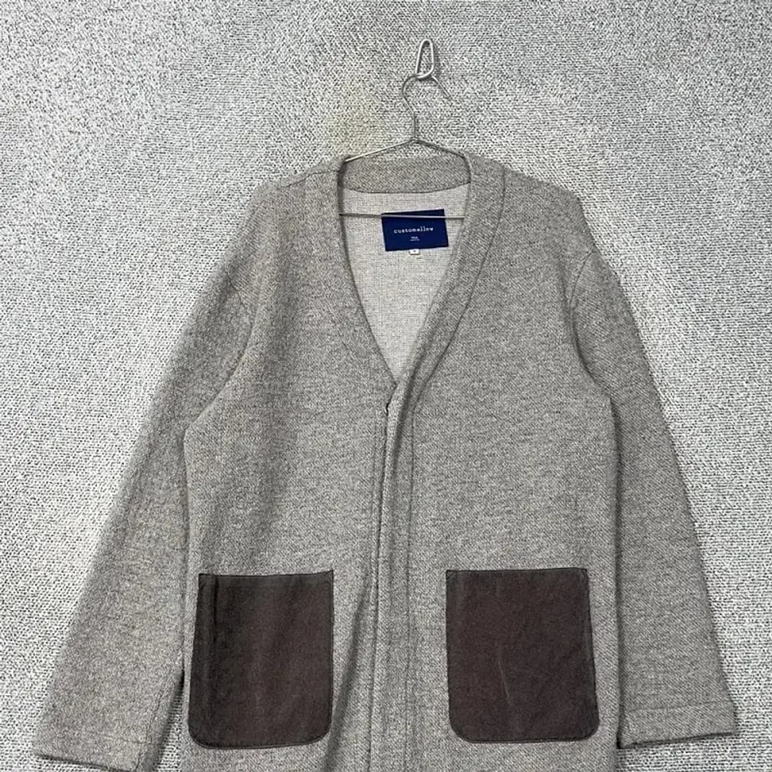 커스텀멜로우 포켓 그레이 롱 가디건 M 상품이미지3