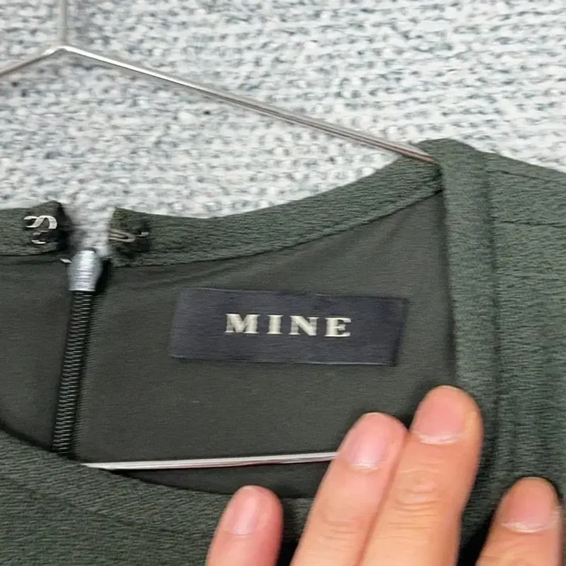 한섬 마인 레이온 카키 원피스 82-94-160 상품이미지5