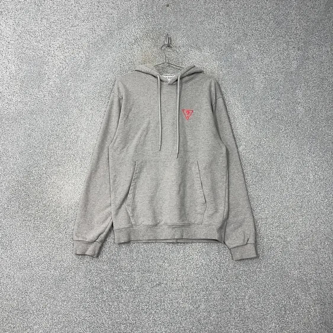 스테레오 바이닐즈 X 게스 로고 그레이 후드티 M 상품이미지1