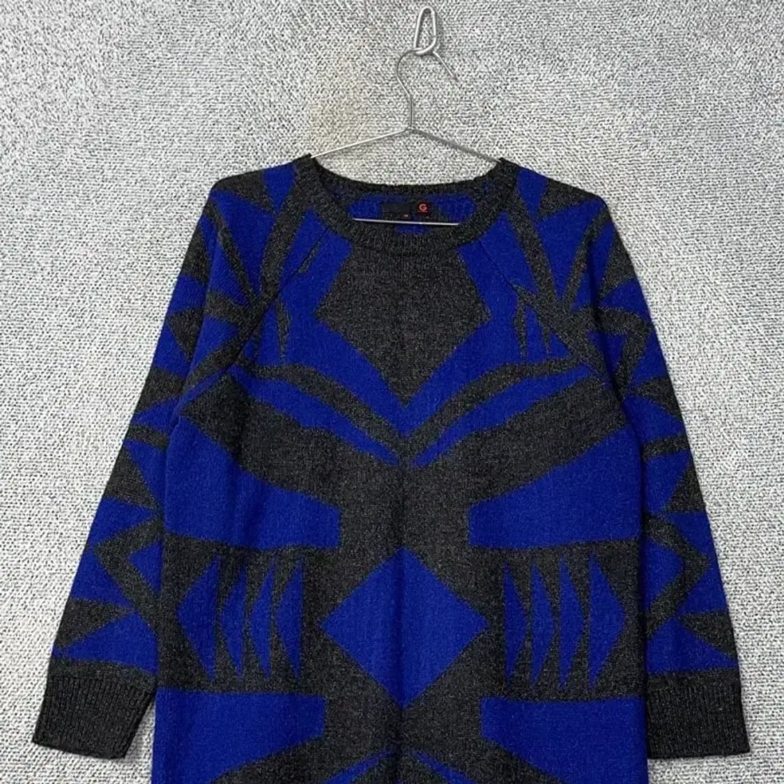 게스 여성 패턴 그레이 니트 XS 상품이미지3