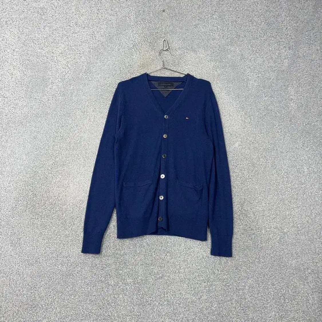 타미힐피거 네이비 울 캐시미어 니트 가디건 S 상품이미지1