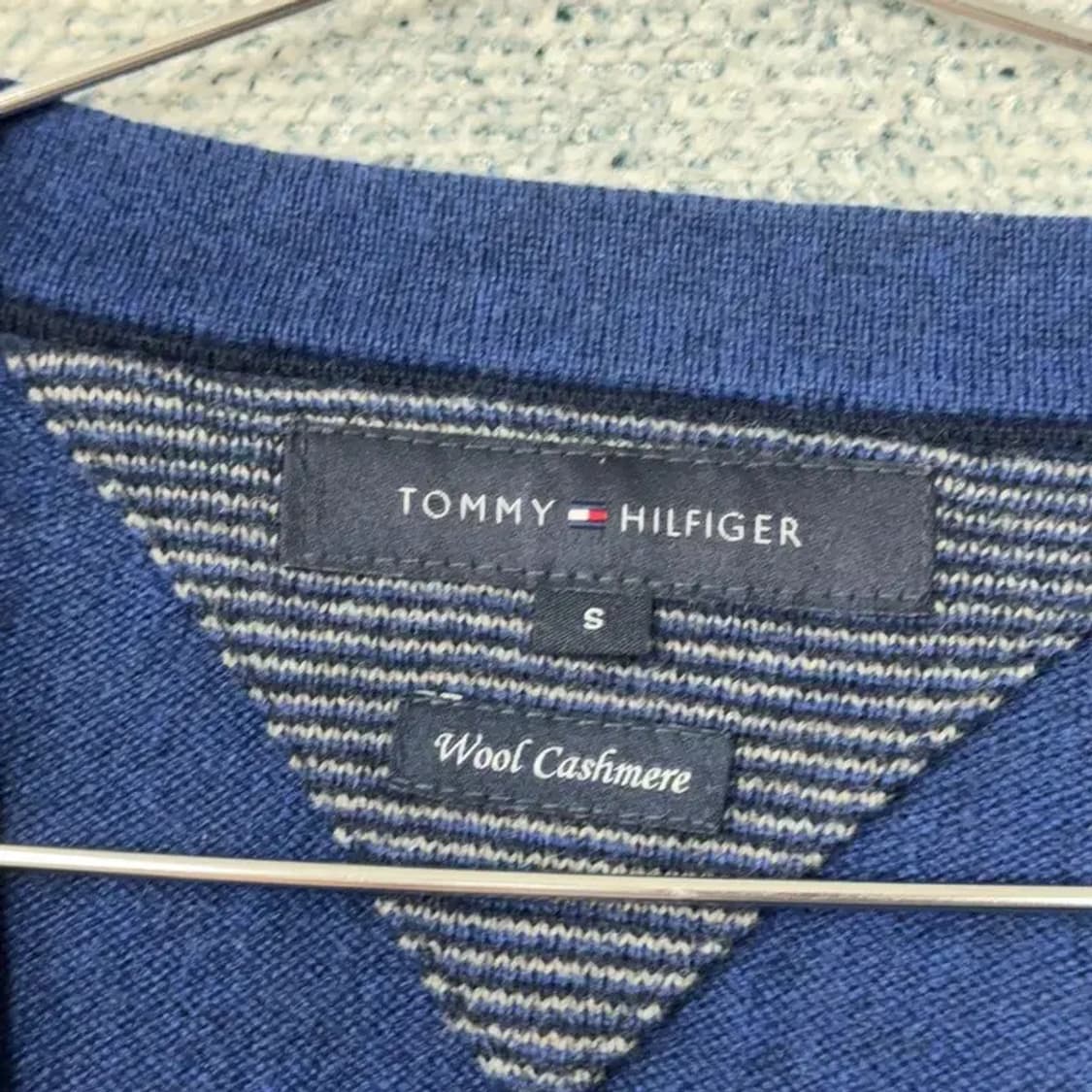 타미힐피거 네이비 울 캐시미어 니트 가디건 S 상품이미지5