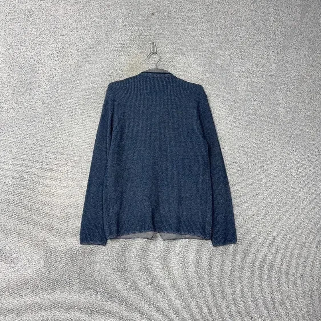 시리즈 네이비 배색 투버튼 코튼 블레이저 자켓 100 상품이미지2