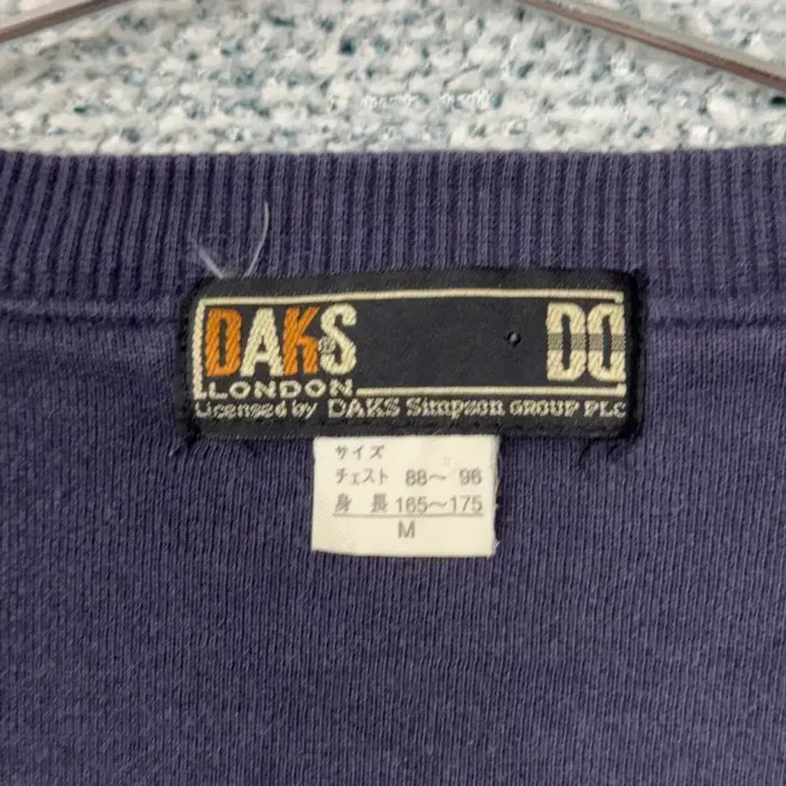 닥스 빈티지 체크 가디건 M 상품이미지3