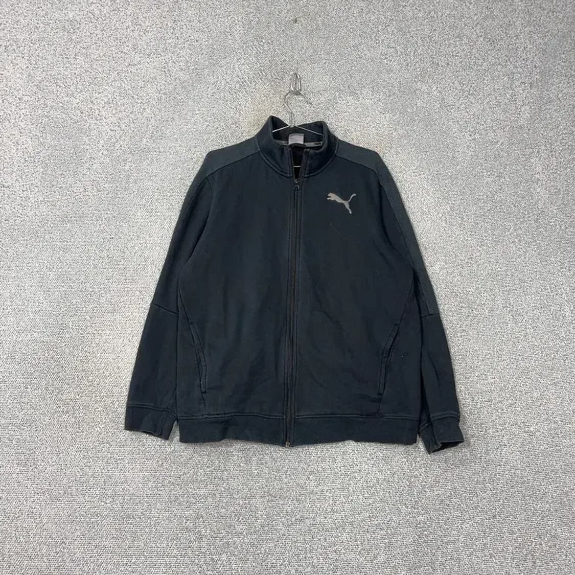 푸마 빅로고 코튼 사이드라인 빈티지 트랙탑 집업 저지 L 상품이미지1