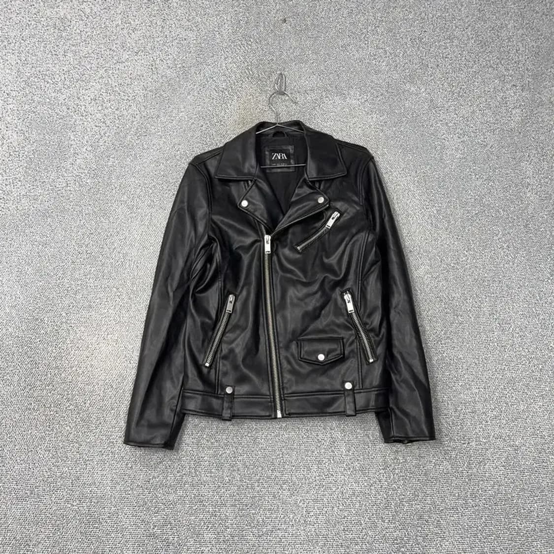 자라 캐주얼 클래식 레더 라이더 자켓 S 상품이미지1