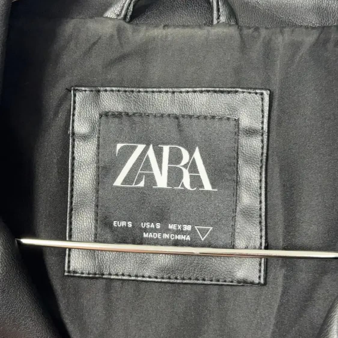 자라 캐주얼 클래식 레더 라이더 자켓 S 상품이미지3