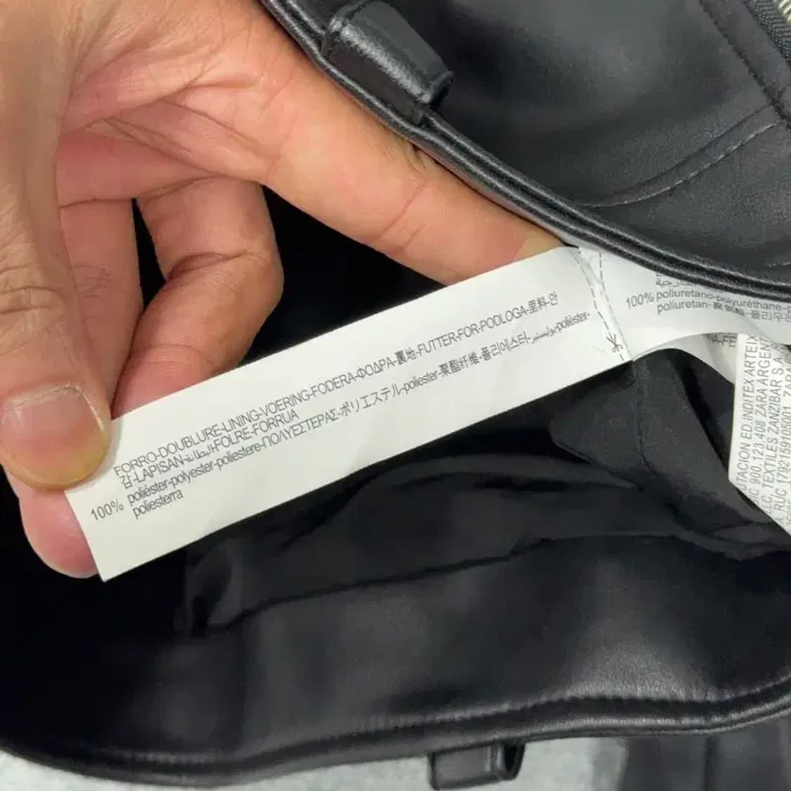 자라 캐주얼 클래식 레더 라이더 자켓 S 상품이미지4