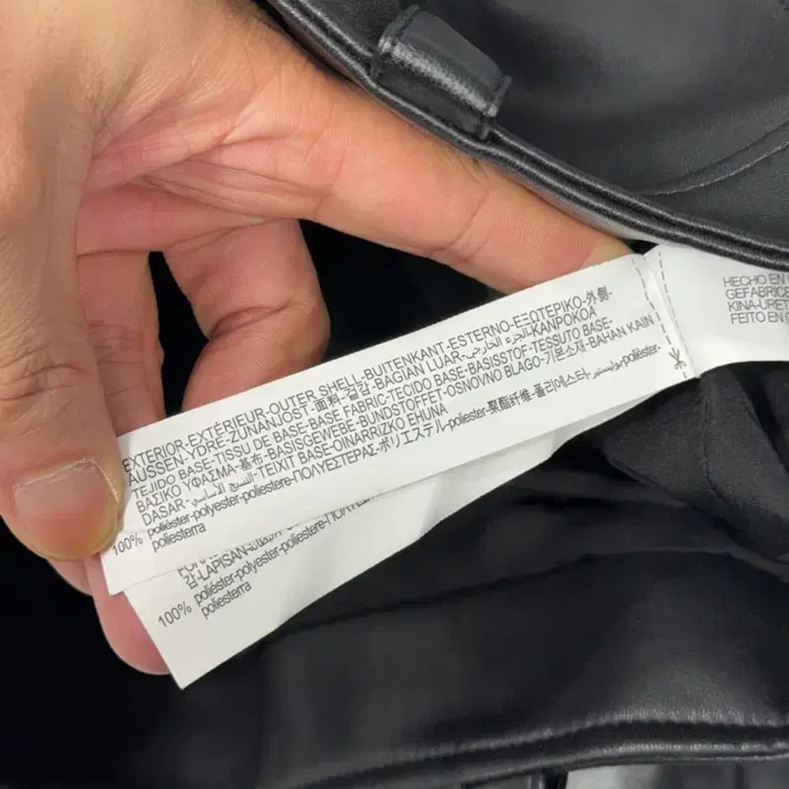 자라 캐주얼 클래식 레더 라이더 자켓 S 상품이미지5