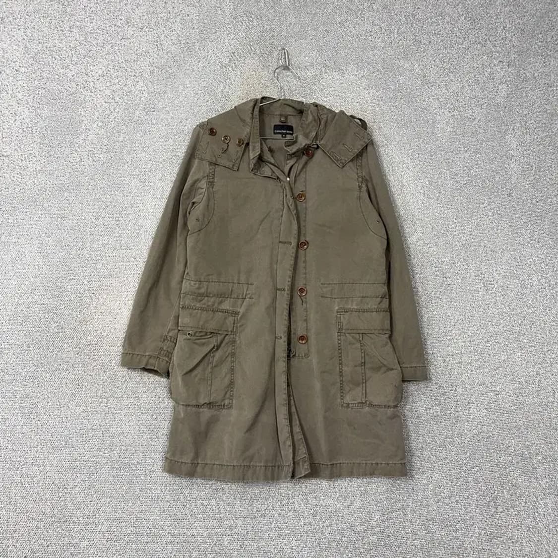 캘빈클라인 카키 빈티지 여성 야상 코트 S 상품이미지1