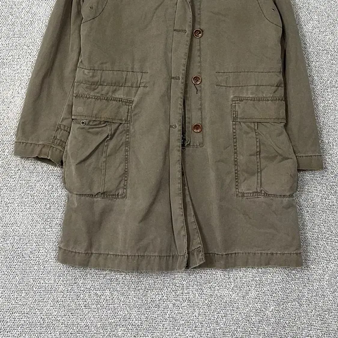 캘빈클라인 카키 빈티지 여성 야상 코트 S 상품이미지4