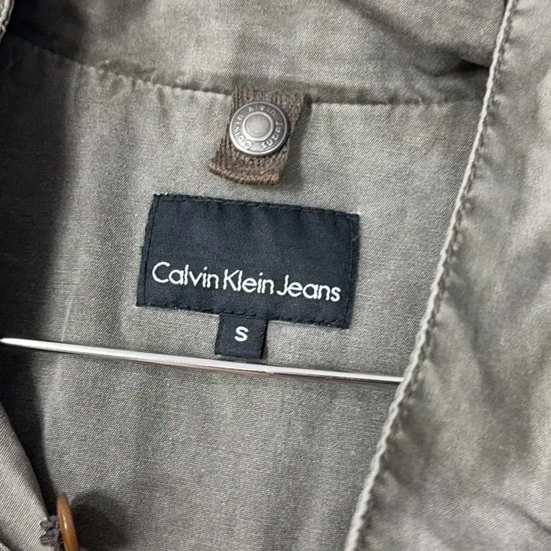 캘빈클라인 카키 빈티지 여성 야상 코트 S 상품이미지5