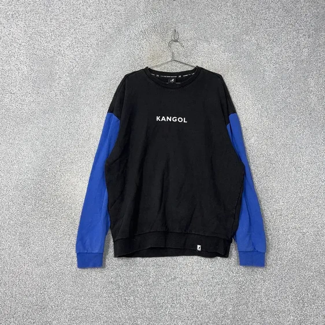 캉골 스펠 로고 캐주얼 블루 포인트 남성 맨투맨 XL 상품이미지1