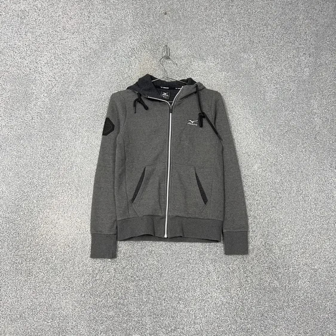 미즈노 그레이 로고 여성 캐주얼 후드집업 90 상품이미지1