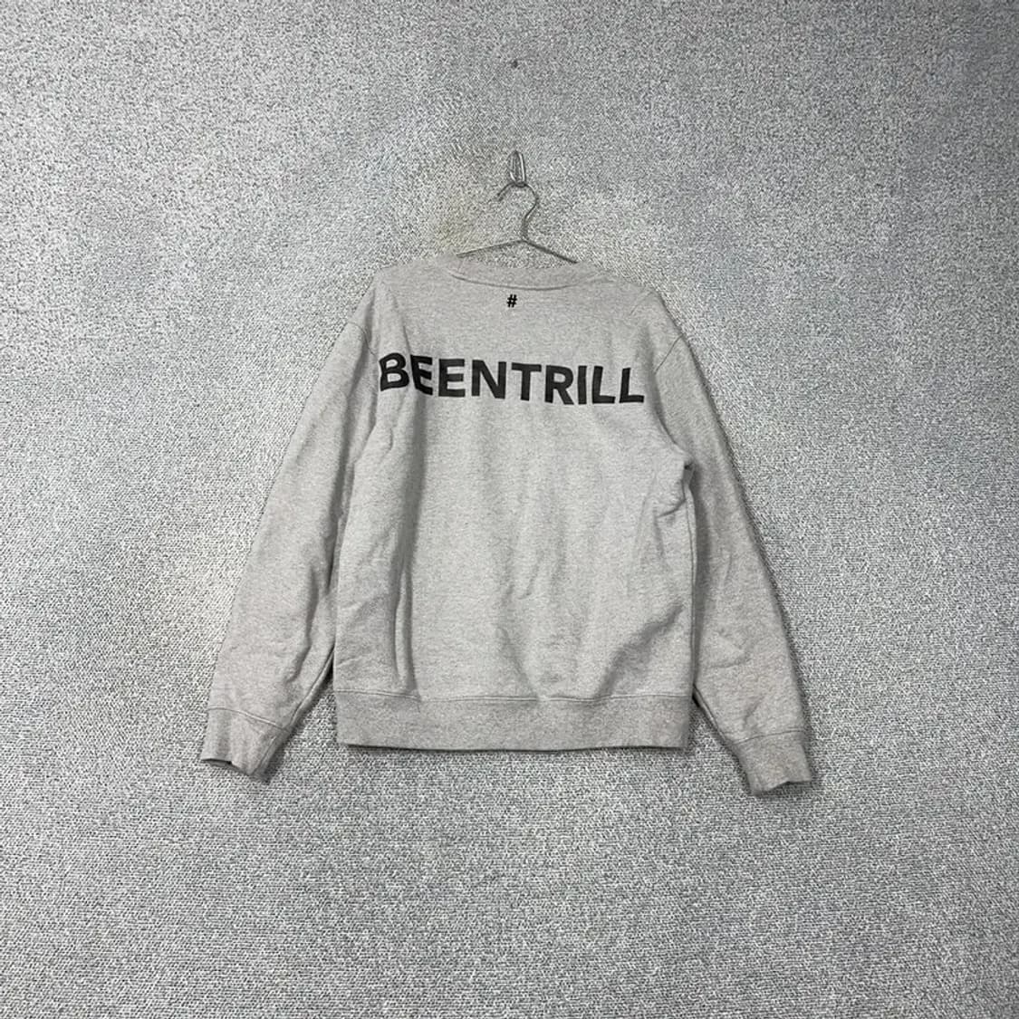 빈트릴 캐주얼 스펠 로고 오버핏 그레이 맨투맨 M 상품이미지2