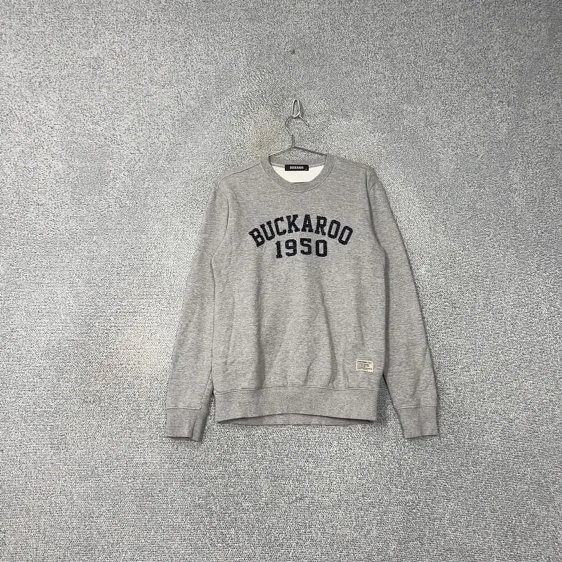 버커루 캐주얼 스펠 로고 그레이 맨투맨 M 상품이미지1