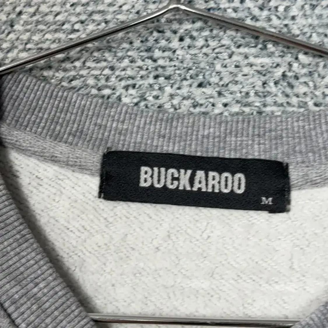 버커루 캐주얼 스펠 로고 그레이 맨투맨 M 상품이미지3