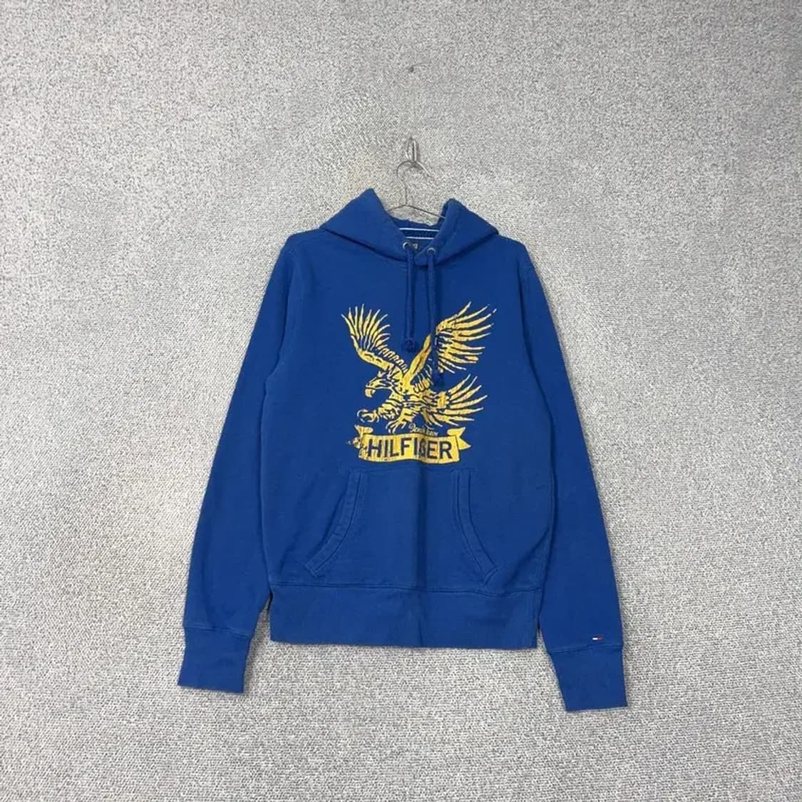 타미힐피거 이글 프린팅 빈티지 블루 후드티 M 상품이미지1