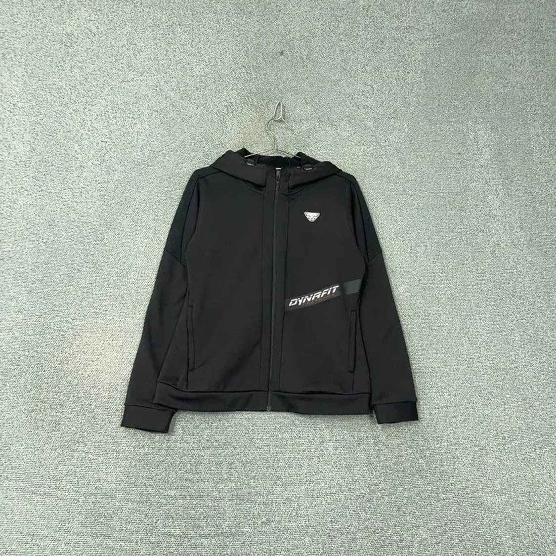 다이나핏 로고 기능성 블랙 후드집업 XL 상품이미지1