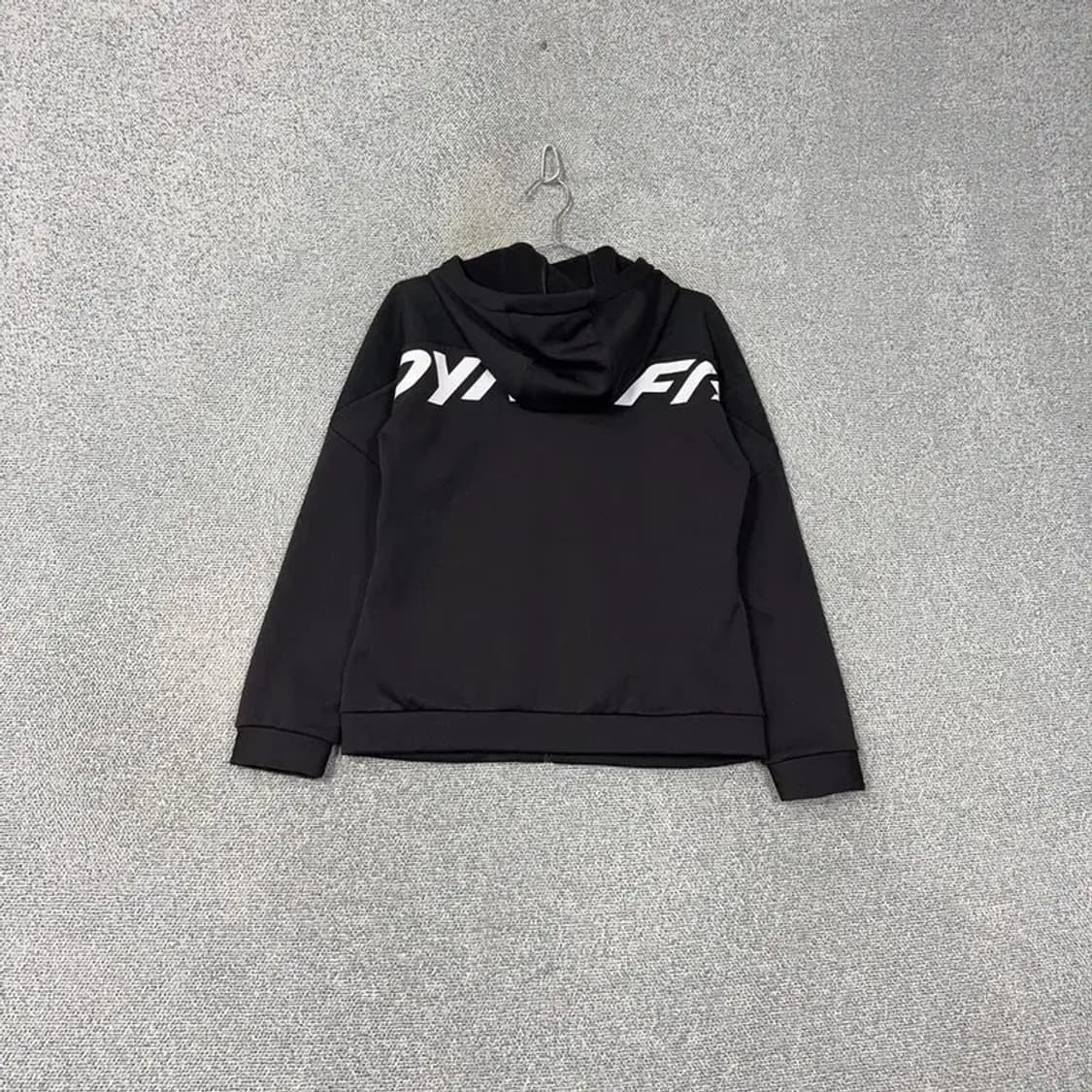 다이나핏 로고 기능성 블랙 후드집업 XL 상품이미지2