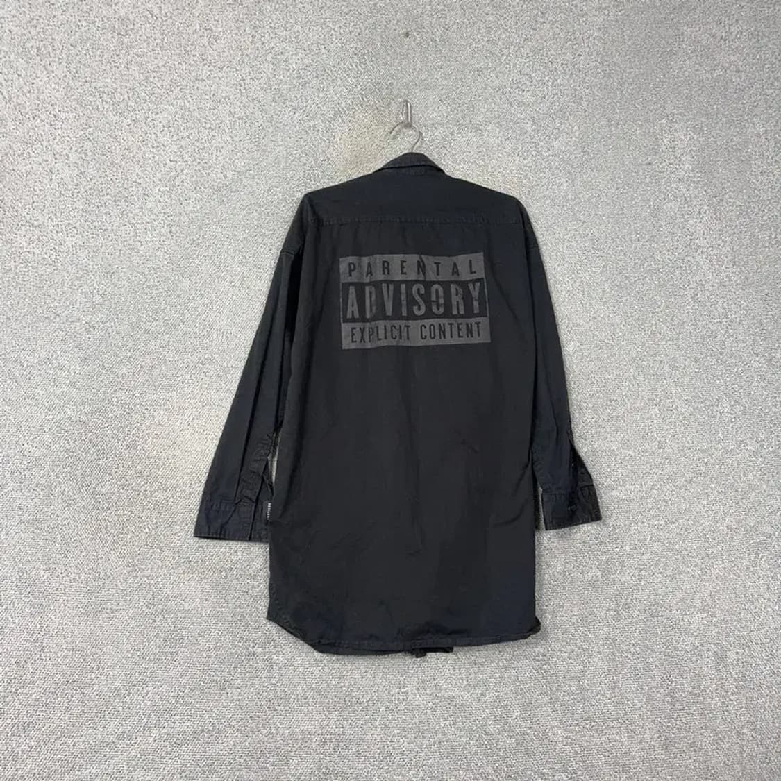 어드바이저리 백로고 블랙 롱 셔츠 M 상품이미지2