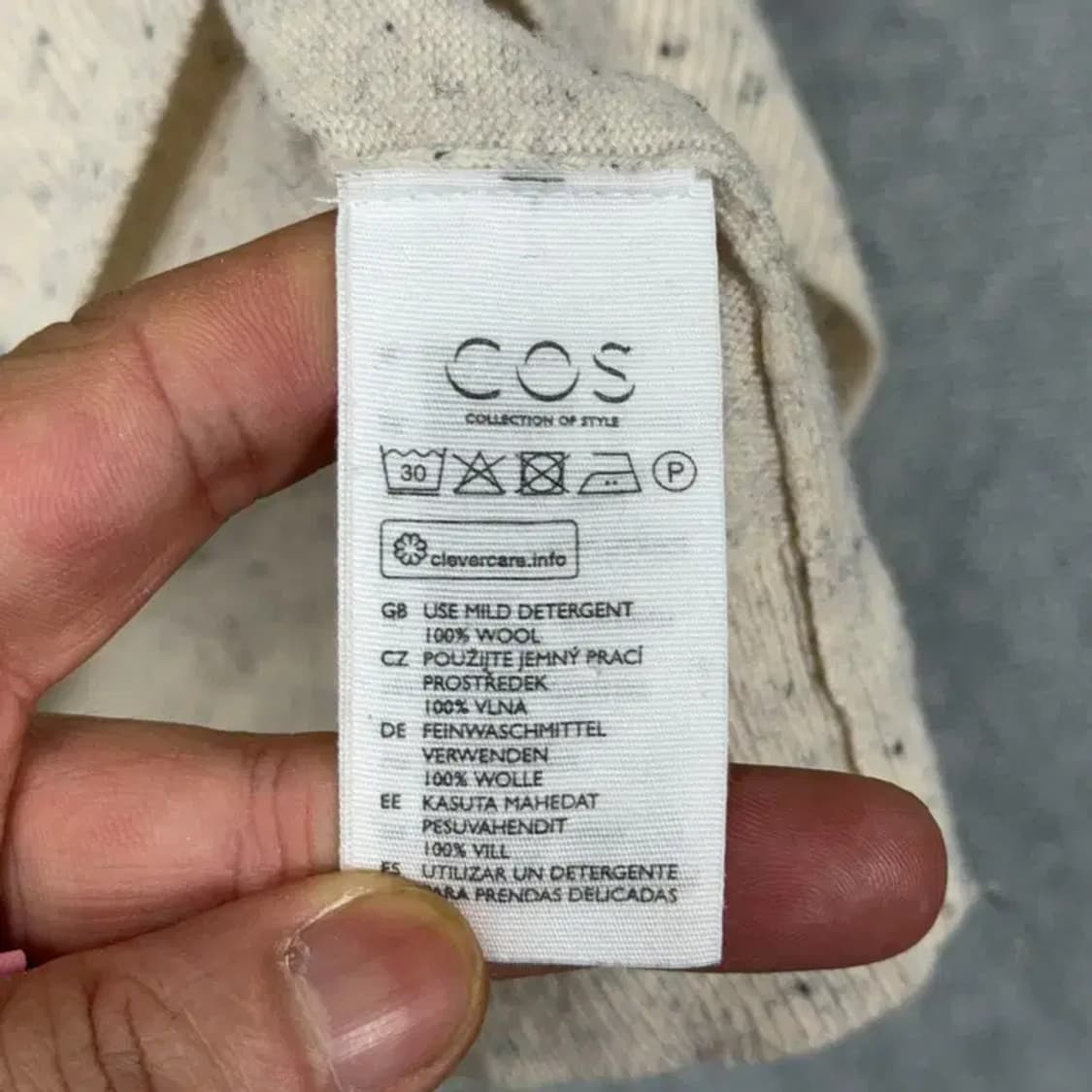 COS 코스 도트 크림 니트 M 상품이미지4