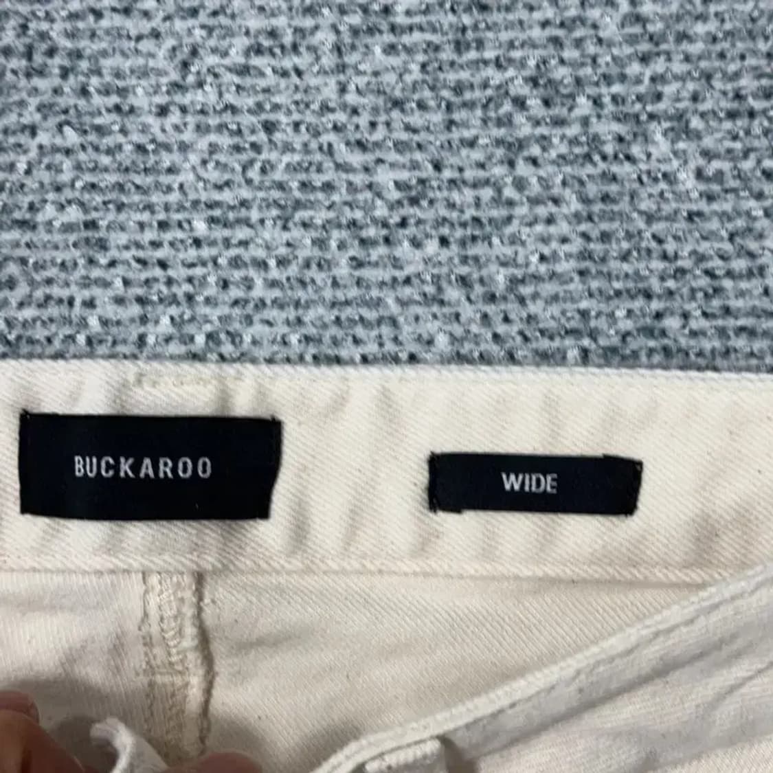 버커루 와이드핏 크림 팬츠 25 상품이미지5