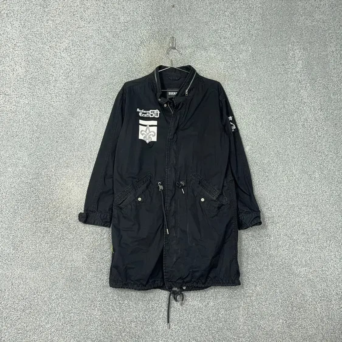 버커루 로고 블랙 야상 자켓 M 상품이미지1