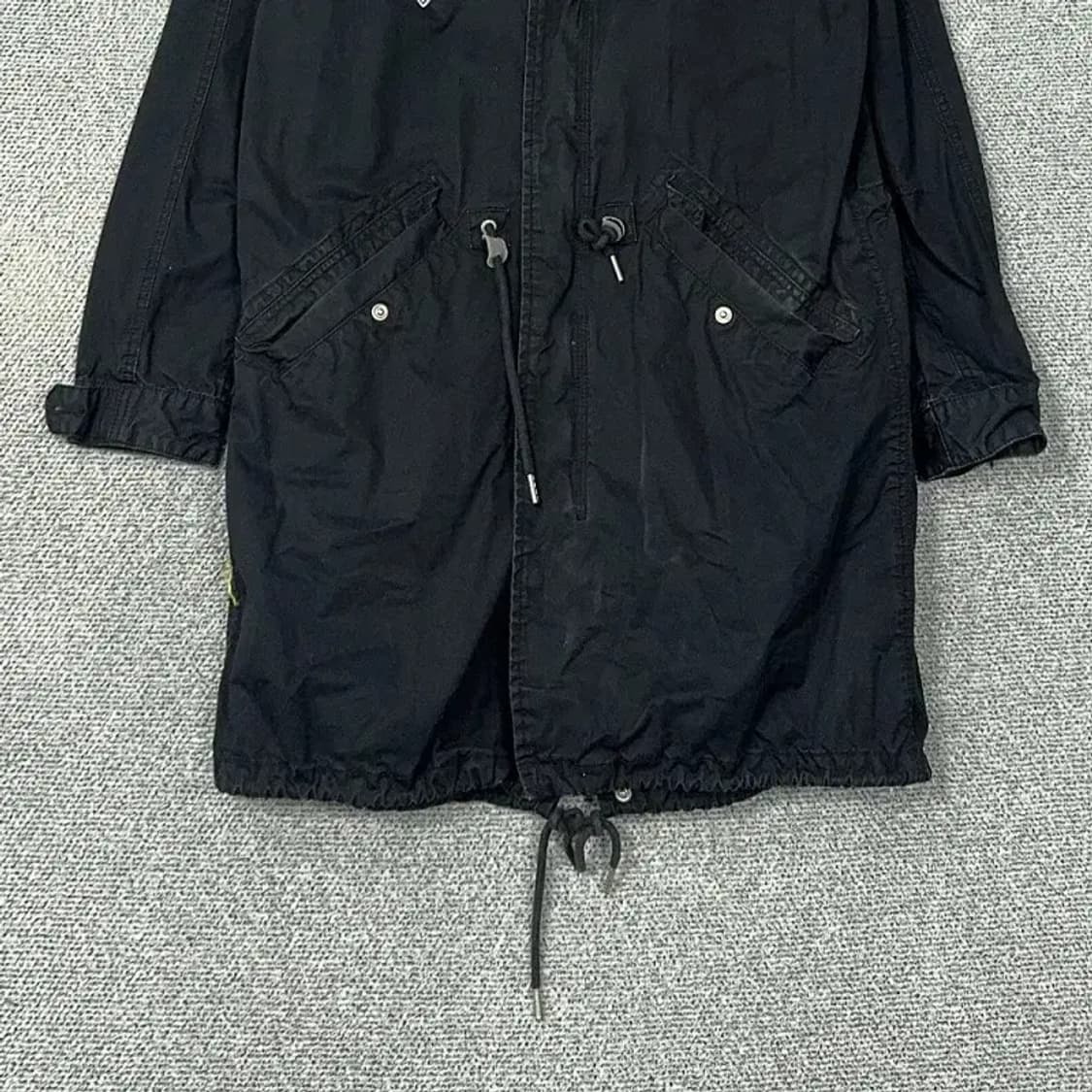 버커루 로고 블랙 야상 자켓 M 상품이미지4