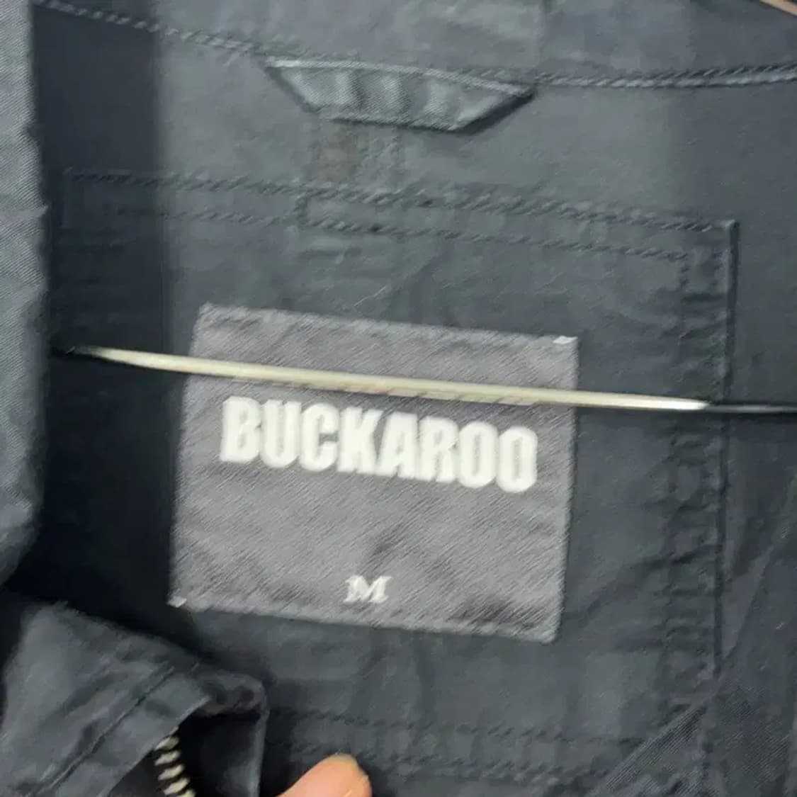 버커루 로고 블랙 야상 자켓 M 상품이미지5