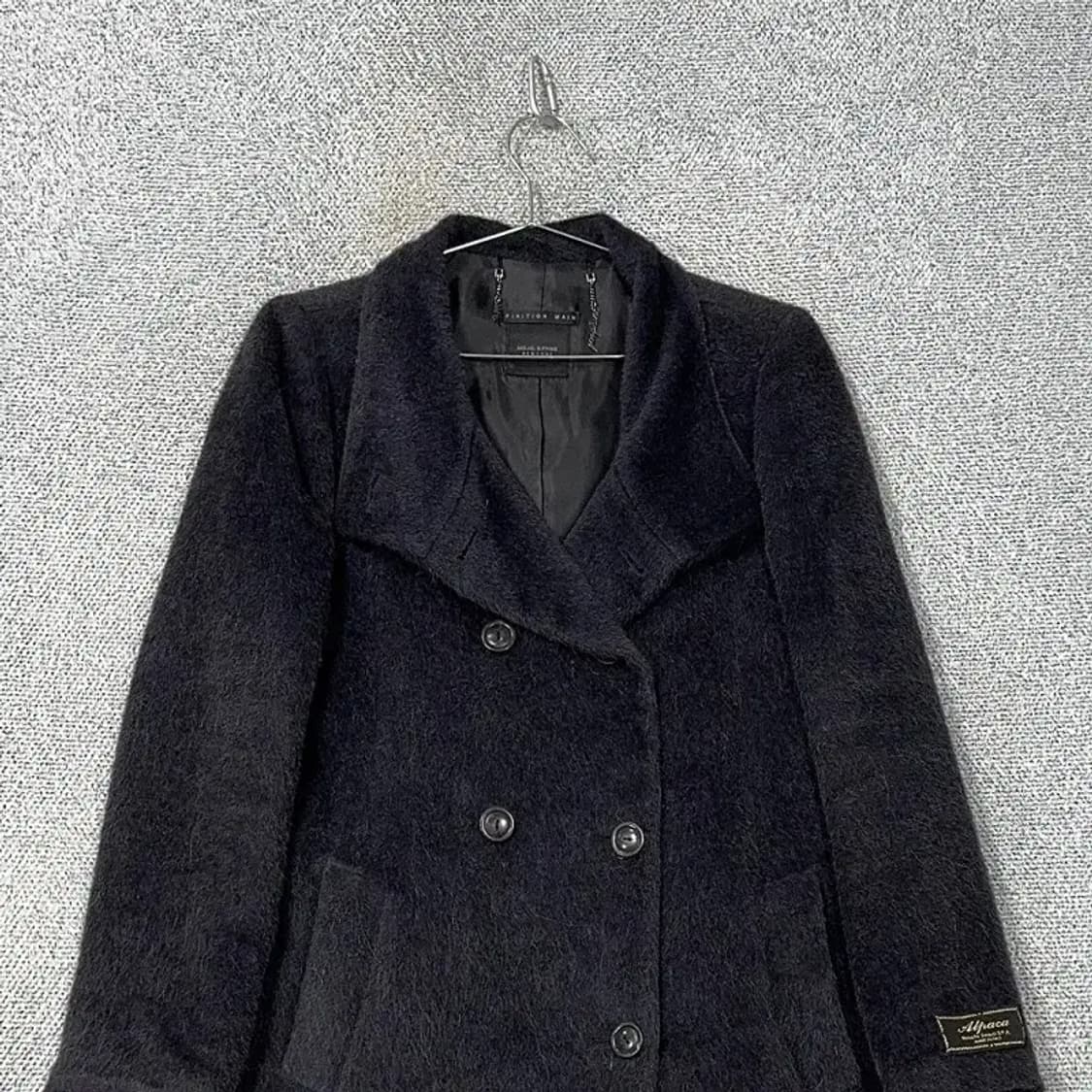 모조에스핀 알파카 블랙 코트 87-94-167 상품이미지3