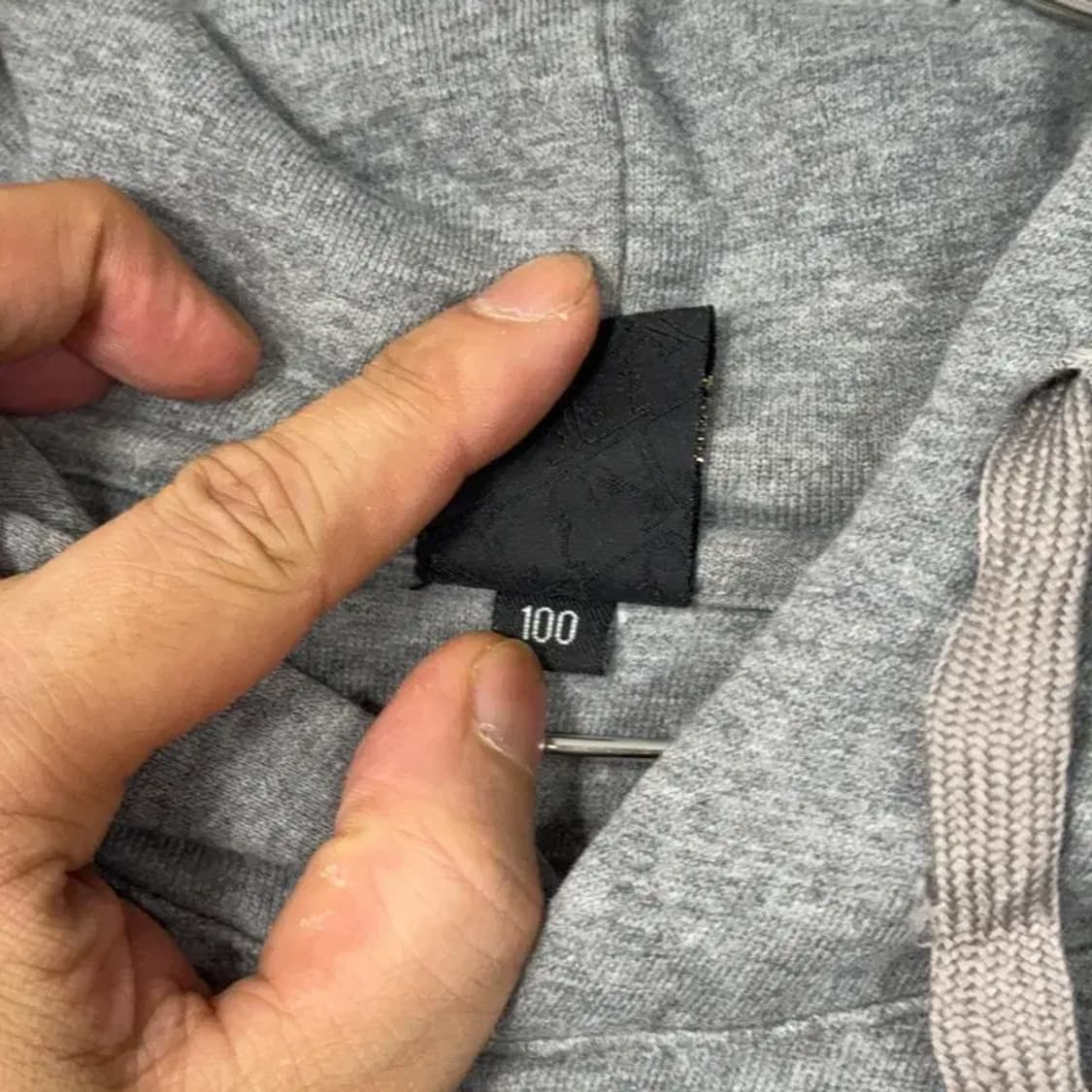 MLB 자수 로고 그레이 후드티 100 상품이미지4