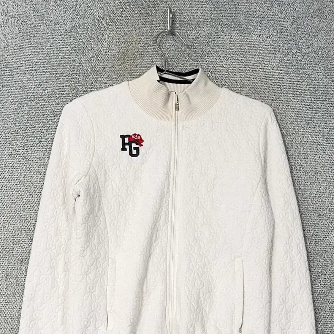 파리게이츠 골프 여성 화이트 니트 집업 1사이즈 상품이미지3