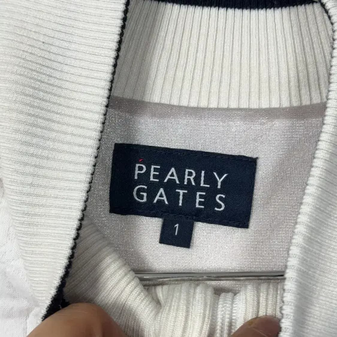 파리게이츠 골프 여성 화이트 니트 집업 1사이즈 상품이미지5