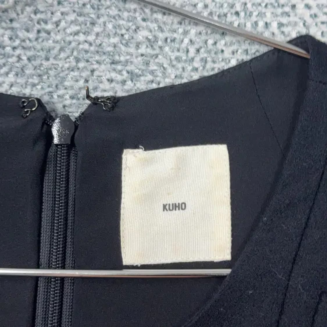 구호 코튼 블랙 원피스 88-96-165 상품이미지5