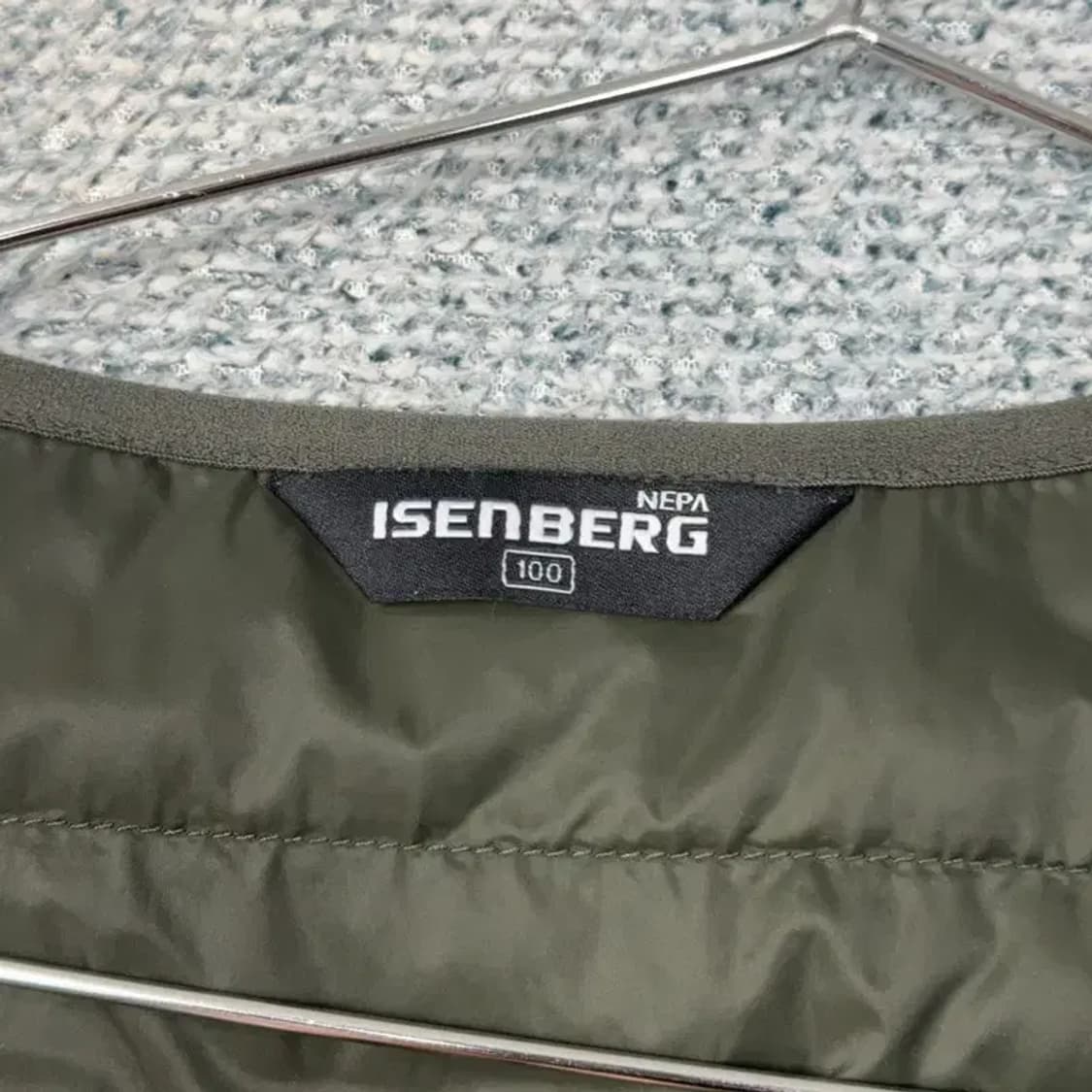 이젠벅 카키 경량 패딩 조끼 100 상품이미지5