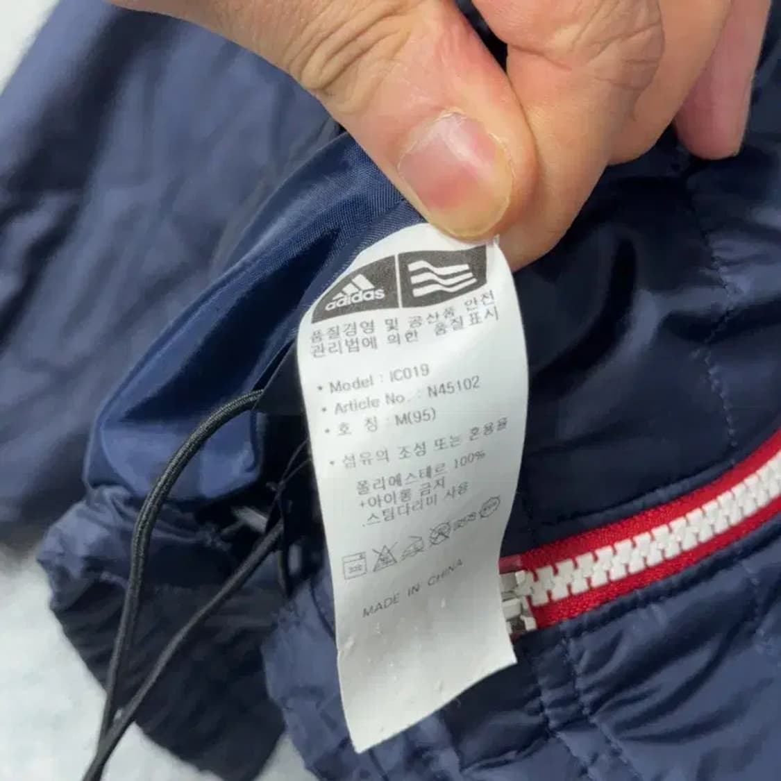 아디다스 골프 경량 네이비 자켓 M 상품이미지4