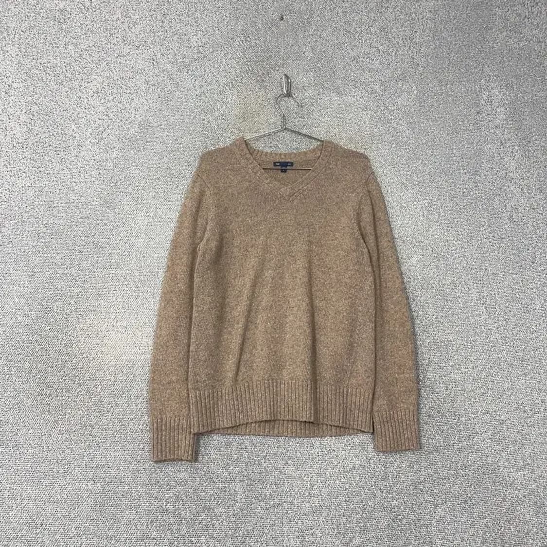 갭 브이넥 베이지 니트 S 상품이미지1