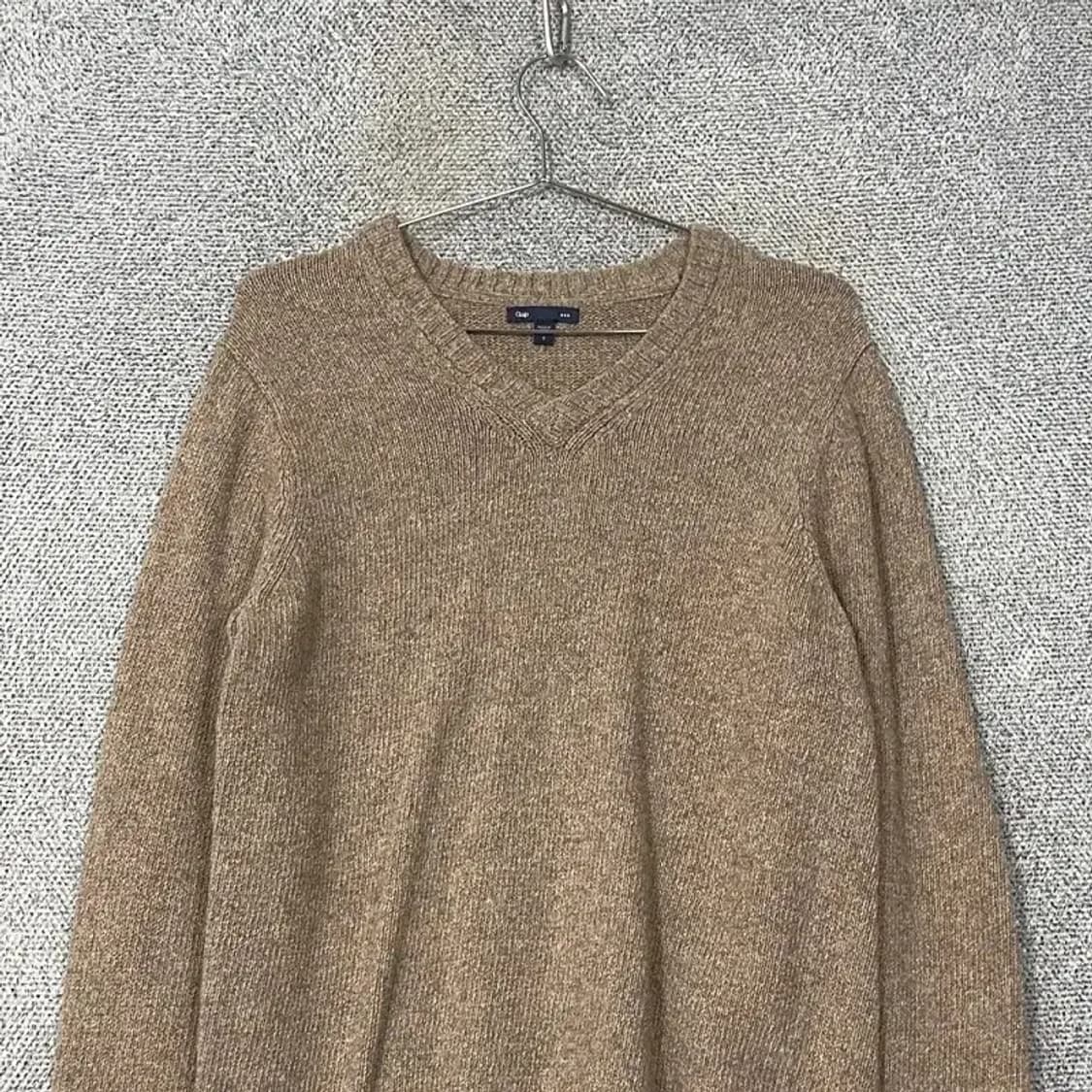 갭 브이넥 베이지 니트 S 상품이미지3