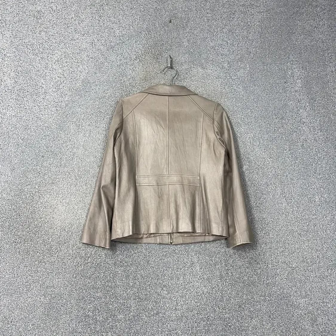 크로커다일 여성 양가죽 실버 가죽 자켓 90 상품이미지2