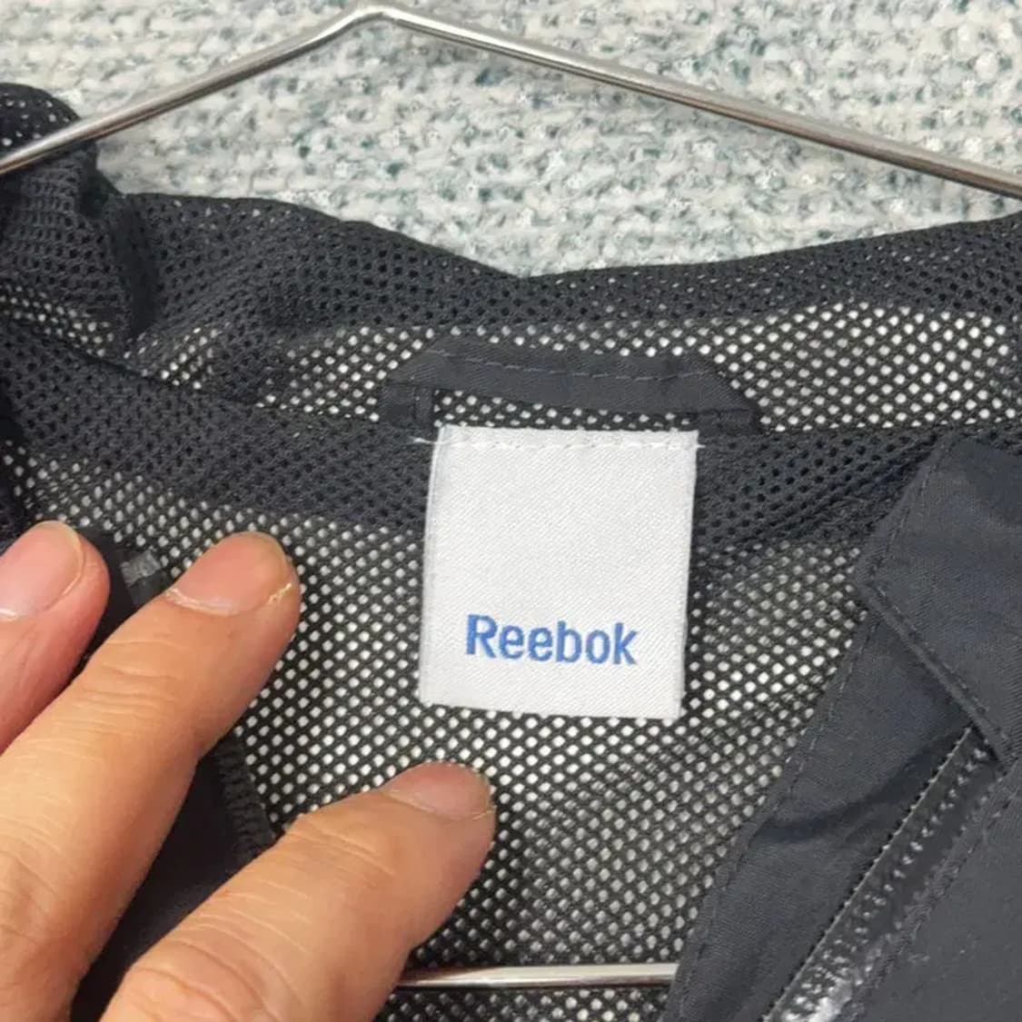 리복 로고 블랙 바람막이 95 상품이미지3